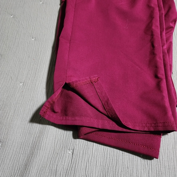Scrubstar Drawstring Scrub Pants Stretch Burgundy Red Size Medium - Picture 6 of 9